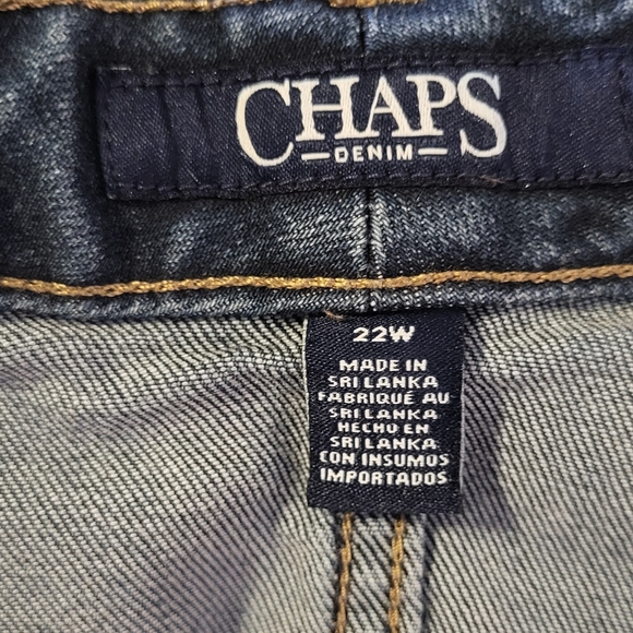Chaps Straight Leg Jeans, Size 22W - Picture 7 of 7